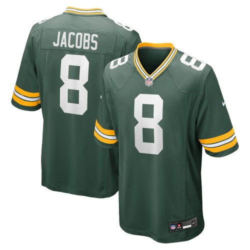 Josh Jacobs Green Bay Packers Nike Team Game Jersey - Green Josh Jacobs Green Bay Packers Nike Team Game Jersey - Green