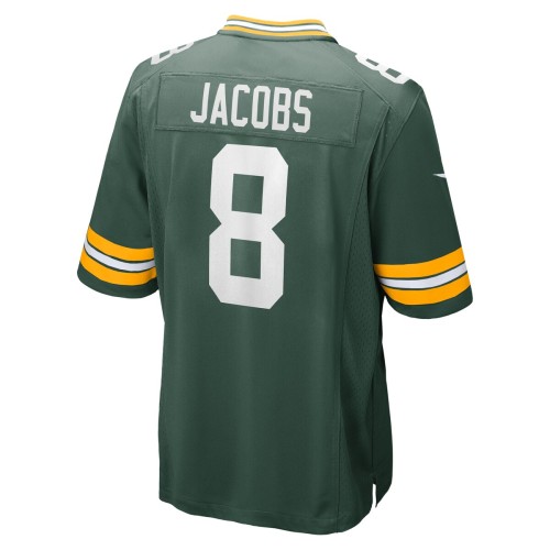 Josh Jacobs Green Bay Packers Nike Team Game Jersey - Green Josh Jacobs Green Bay Packers Nike Team Game Jersey - Green
