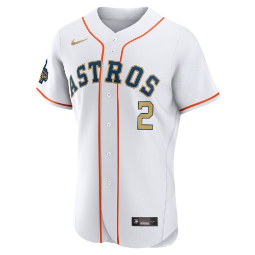 Alex Bregman Houston Astros Nike 2023 Gold Collection Authentic Player Jersey - White Alex Bregman Houston Astros Nike 2023 Gold Collection Authentic Player Jersey - White