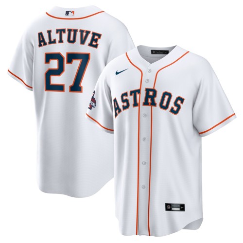 Jose Altuve Houston Astros Nike 2022 World Series Champions Home Replica Jersey - White Jose Altuve Houston Astros Nike 2022 World Series Champions Home Replica Jersey - White