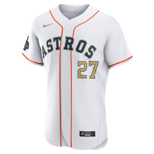 Jose Altuve Houston Astros Nike 2023 Gold Collection Authentic Player Jersey - White Jose Altuve Houston Astros Nike 2023 Gold Collection Authentic Player Jersey - White