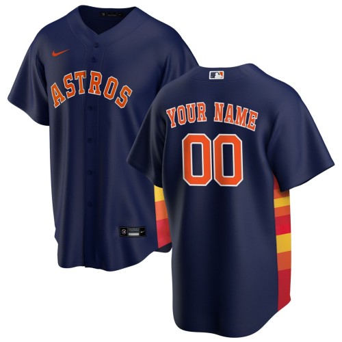 Houston Astros Nike Alternate Replica Custom Jersey - Navy Houston Astros Nike Alternate Replica Custom Jersey - Navy