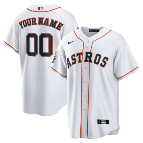 Houston Astros Nike 2022 World Series Home Custom Replica Jersey - White Houston Astros Nike 2022 World Series Home Custom Replica Jersey - White