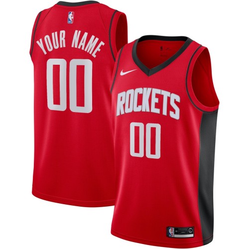 Houston Rockets Nike 2020/21 Swingman Custom Jersey - Icon Edition - Red Houston Rockets Nike 2020/21 Swingman Custom Jersey - Icon Edition - Red