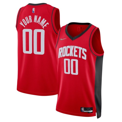 Houston Rockets Nike 2021/22 Diamond Swingman Custom Jersey - Icon Edition - Red Houston Rockets Nike 2021/22 Diamond Swingman Custom Jersey - Icon Edition - Red