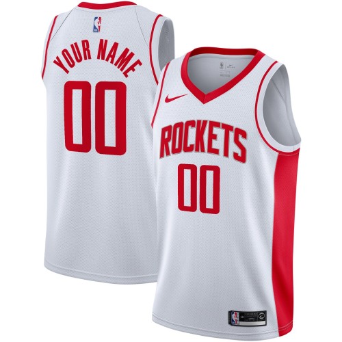 Houston Rockets Nike 2020/21 Swingman Custom Jersey - Association Edition - White Houston Rockets Nike 2020/21 Swingman Custom Jersey - Association Edition - White