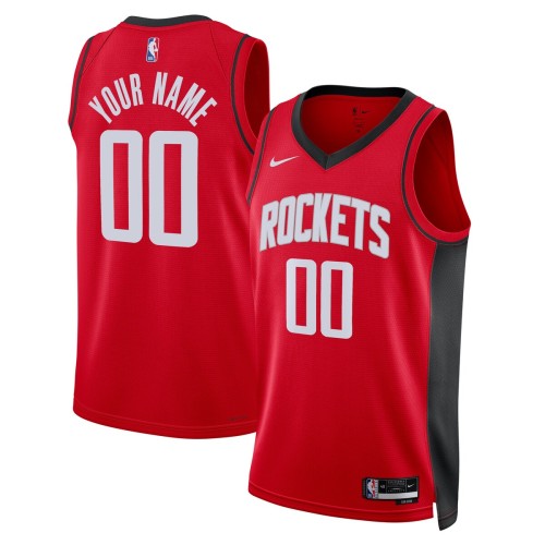Houston Rockets Nike Unisex 2022/23 Swingman Custom Jersey Red - Icon Edition Houston Rockets Nike Unisex 2022/23 Swingman Custom Jersey Red - Icon Edition