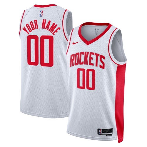 Houston Rockets Nike Unisex 2022/23 Swingman Custom Jersey White - Association Edition Houston Rockets Nike Unisex 2022/23 Swingman Custom Jersey White - Association Edition