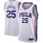 Men's Philadelphia 76ers Ben Simmons Nike #25 White Swingman Jersey - Association Edition Men's Philadelphia 76ers Ben Simmons Nike #25 White Swingman Jersey - Association Edition