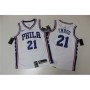 Men's Philadelphia 76ers Joel Embiid #21 White Swingman Jersey - Association Edition Men's Philadelphia 76ers Joel Embiid #21 White Swingman Jersey - Association Edition