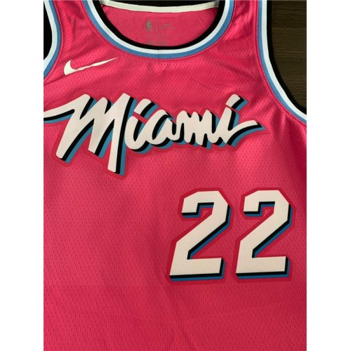Men's Miami Heat Jimmy Butler #22 Pink 19-20 Swingman Jersey - City Edition Men's Miami Heat Jimmy Butler #22 Pink 19-20 Swingman Jersey - City Edition