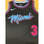 Men's Miami Heat Dwyane Wade #3 Black Swingman Jersey - City Edition Men's Miami Heat Dwyane Wade #3 Black Swingman Jersey - City Edition
