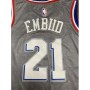 Men's Philadelphia 76ers Joel Embiid #21 Gray Swingman Jersey - City Edition Men's Philadelphia 76ers Joel Embiid #21 Gray Swingman Jersey - City Edition