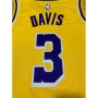 Men's Los Angeles Lakers Anthony Davis #3 Yellow 18-19 Swingman Jersey - Icon Edition Men's Los Angeles Lakers Anthony Davis #3 Yellow 18-19 Swingman Jersey - Icon Edition