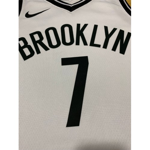 Men's Brooklyn Nets Kevin Durant No.7 Nike White 2020/21 Swingman Jersey - Association Edition Men's Brooklyn Nets Kevin Durant No.7 Nike White 2020/21 Swingman Jersey - Association Edition