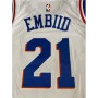 Men's Philadelphia 76ers Joel Embiid #21 White Swingman Jersey - Association Edition Men's Philadelphia 76ers Joel Embiid #21 White Swingman Jersey - Association Edition