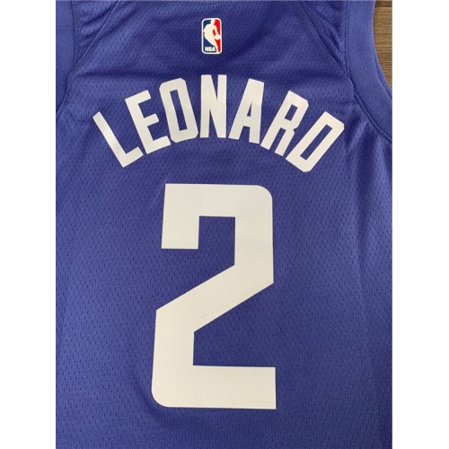Men's LA Clippers Kawhi Leonard #2 Blue 19-20 Swingman Jersey - Icon Edition Men's LA Clippers Kawhi Leonard #2 Blue 19-20 Swingman Jersey - Icon Edition