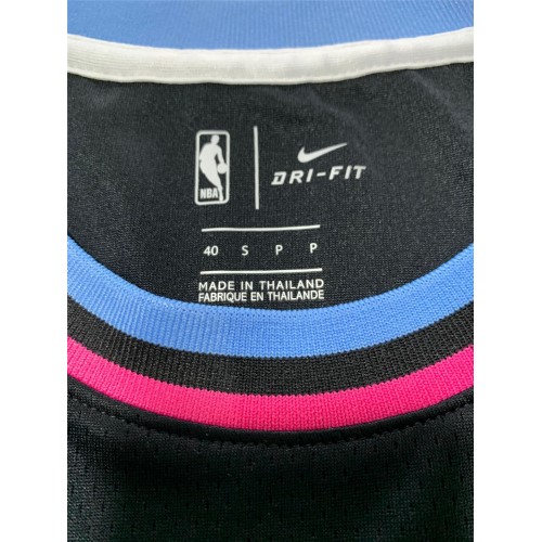 Men's Miami Heat Jimmy Butler #22 Black 19-20 Swingman Jersey - City Edition Men's Miami Heat Jimmy Butler #22 Black 19-20 Swingman Jersey - City Edition