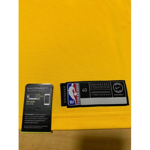 Men's Los Angeles Lakers Anthony Davis #3 Yellow 18-19 Swingman Jersey - Icon Edition Men's Los Angeles Lakers Anthony Davis #3 Yellow 18-19 Swingman Jersey - Icon Edition