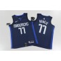 Men's Dallas Mavericks Luka Doncic #77 Navy Finished Swingman Jersey - Statement Editon Men's Dallas Mavericks Luka Doncic #77 Navy Finished Swingman Jersey - Statement Editon