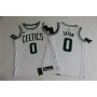 Men's Boston Celtics Jayson Tatum #0 White Swingman Jersey - Icon Edition Men's Boston Celtics Jayson Tatum #0 White Swingman Jersey - Icon Edition