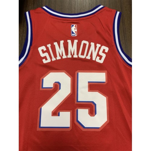Men's Philadelphia 76ers Ben Simmons #25 Red Swingman Jersey - Statement Edition Men's Philadelphia 76ers Ben Simmons #25 Red Swingman Jersey - Statement Edition