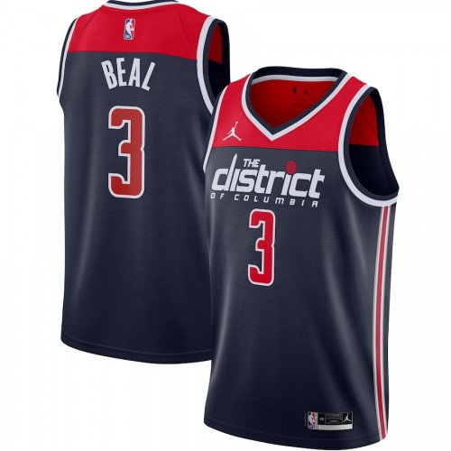 Men's Washington Wizards Bradley Beal #3 Jordan Navy 2020/21 Swingman Jersey - Statement Edition Men's Washington Wizards Bradley Beal #3 Jordan Navy 2020/21 Swingman Jersey - Statement Edition