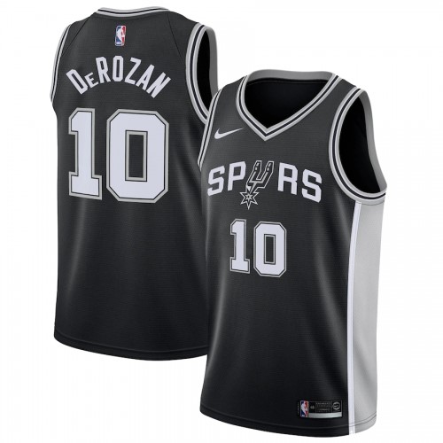 Men's San Antonio Spurs DeMar DeRozan #10 Nike Black Swingman Jersey - Icon Edition Men's San Antonio Spurs DeMar DeRozan #10 Nike Black Swingman Jersey - Icon Edition