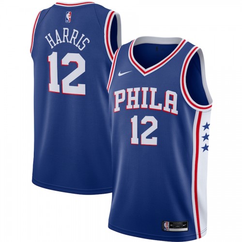 Men's Philadelphia 76ers Tobias Harris #12 Nike Royal 2020/21 Swingman Jersey - Icon Edition Men's Philadelphia 76ers Tobias Harris #12 Nike Royal 2020/21 Swingman Jersey - Icon Edition