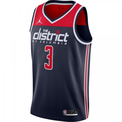 Men's Washington Wizards Bradley Beal #3 Jordan Navy 2020/21 Swingman Jersey - Statement Edition Men's Washington Wizards Bradley Beal #3 Jordan Navy 2020/21 Swingman Jersey - Statement Edition