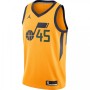 Men's Utah Jazz Donovan Mitchell #45 Jordan Gold 2020/21 Swingman Jersey - Statement Edition Men's Utah Jazz Donovan Mitchell #45 Jordan Gold 2020/21 Swingman Jersey - Statement Edition