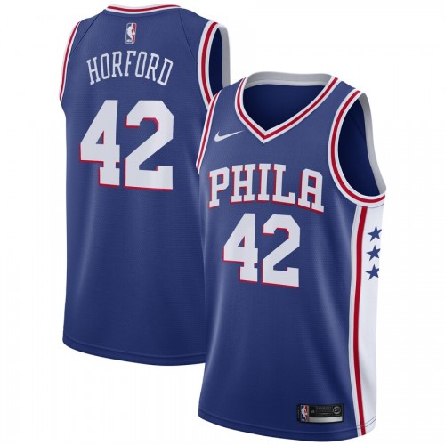 Men's Philadelphia 76ers Al Horford #42 Nike Royal 2019/20 Swingman Jersey - Icon Edition Men's Philadelphia 76ers Al Horford #42 Nike Royal 2019/20 Swingman Jersey - Icon Edition