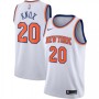 Men's New York Knicks Kevin Knox #20 Nike White 2019/20 Swingman Jersey - Association Edition Men's New York Knicks Kevin Knox #20 Nike White 2019/20 Swingman Jersey - Association Edition