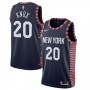 Men's New York Knicks Kevin Knox II #20 Nike Navy 2019/20 Finished Swingman Jersey - City Edtion Men's New York Knicks Kevin Knox II #20 Nike Navy 2019/20 Finished Swingman Jersey - City Edtion