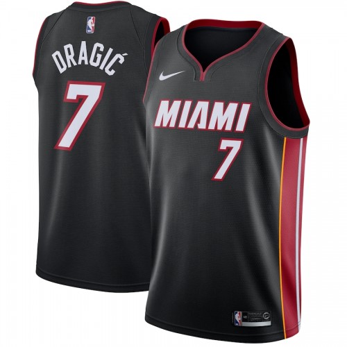 Men's Miami Heat Goran Dragic #7 Nike Black Swingman Jersey - Icon Edition Men's Miami Heat Goran Dragic #7 Nike Black Swingman Jersey - Icon Edition