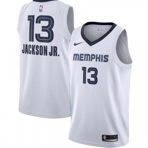 Men's Memphis Grizzlies Jaren Jackson Jr. #13 Nike White 19/20 Swingman Jersey - Association Edition Men's Memphis Grizzlies Jaren Jackson Jr. #13 Nike White 19/20 Swingman Jersey - Association Edition