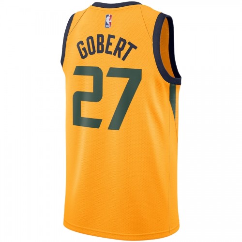 Men's Utah Jazz Rudy Gobert #27 Nike Gold Replica Swingman Jersey - Statement Edition Men's Utah Jazz Rudy Gobert #27 Nike Gold Replica Swingman Jersey - Statement Edition