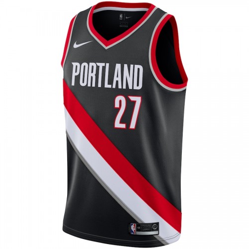 Men's Portland Trail Blazers Jusuf Nurkic #27 Nike Black Swingman Jersey - Icon Edition Men's Portland Trail Blazers Jusuf Nurkic #27 Nike Black Swingman Jersey - Icon Edition