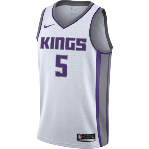 Men's Sacramento Kings De'Aaron Fox #5 Nike White Swingman Jersey - Association Edition Men's Sacramento Kings De'Aaron Fox #5 Nike White Swingman Jersey - Association Edition