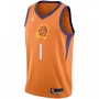 Men's Phoenix Suns Devin Booker #1 Jordan Orange 2020/21 Swingman Jersey - Statement Edition Men's Phoenix Suns Devin Booker #1 Jordan Orange 2020/21 Swingman Jersey - Statement Edition