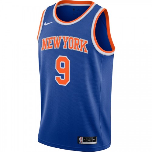 Men's New York Knicks RJ Barrett #9 Nike Blue 2020/21 Swingman Jersey - Icon Edition Men's New York Knicks RJ Barrett #9 Nike Blue 2020/21 Swingman Jersey - Icon Edition