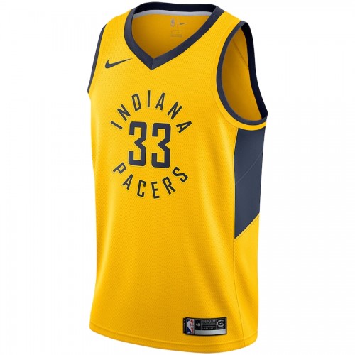 Men's Indiana Pacers Myles Turner #33 Nike Gold Replica Swingman Jersey - Statement Edition Men's Indiana Pacers Myles Turner #33 Nike Gold Replica Swingman Jersey - Statement Edition