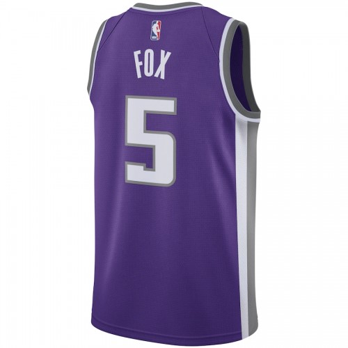 Men's Sacramento Kings De'Aaron Fox #5 Nike Purple Swingman Jersey - Icon Edition Men's Sacramento Kings De'Aaron Fox #5 Nike Purple Swingman Jersey - Icon Edition