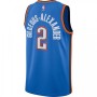 Men's Oklahoma City Thunder Gilgeous-Alexander #2 Nike Blue 20/21 Swingman Jersey- Icon Edition Men's Oklahoma City Thunder Gilgeous-Alexander #2 Nike Blue 20/21 Swingman Jersey- Icon Edition
