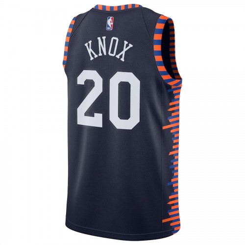 Men's New York Knicks Kevin Knox II #20 Nike Navy 2019/20 Finished Swingman Jersey - City Edtion Men's New York Knicks Kevin Knox II #20 Nike Navy 2019/20 Finished Swingman Jersey - City Edtion