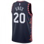 Men's New York Knicks Kevin Knox II #20 Nike Navy 2019/20 Finished Swingman Jersey - City Edtion Men's New York Knicks Kevin Knox II #20 Nike Navy 2019/20 Finished Swingman Jersey - City Edtion