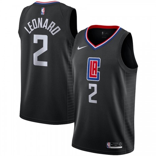 Men's LA Clippers Kawhi Leonard #2 Black Swingman Jersey - Statement Edition Men's LA Clippers Kawhi Leonard #2 Black Swingman Jersey - Statement Edition