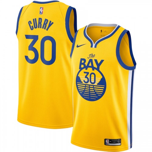 Men's Golden State Warriors Stephen Curry #30 Nike Gold Finished Swingman Jersey - Statement Edition Men's Golden State Warriors Stephen Curry #30 Nike Gold Finished Swingman Jersey - Statement Edition
