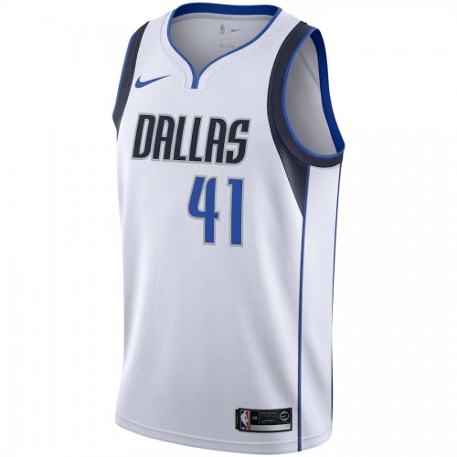 Men's Dallas Mavericks Dirk Nowitzki #41 Nike White Swingman Jersey - Association Edition Men's Dallas Mavericks Dirk Nowitzki #41 Nike White Swingman Jersey - Association Edition