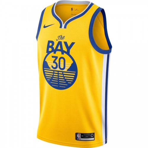 Men's Golden State Warriors Stephen Curry #30 Nike Gold Finished Swingman Jersey - Statement Edition Men's Golden State Warriors Stephen Curry #30 Nike Gold Finished Swingman Jersey - Statement Edition